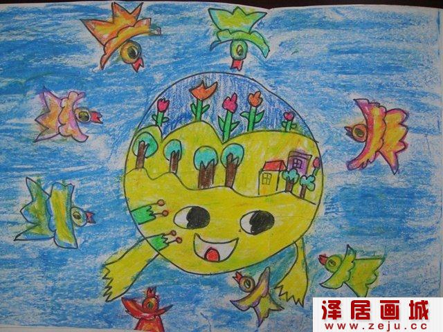 “地球一小时”儿童绘画