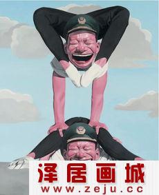 岳敏君当代艺术作品