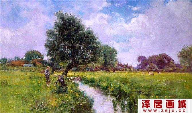 亨利约翰耶德金风景画