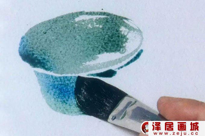 水彩画基本技法：水彩画涂色留白法图文教程01