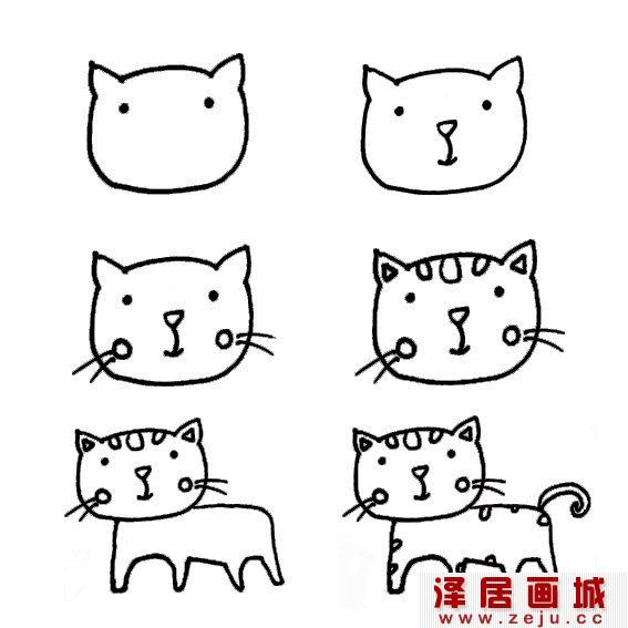 小猫咪简笔画