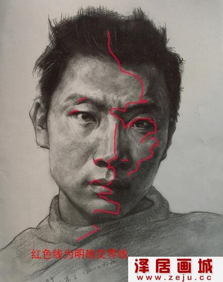 素描入门：素描中明暗交界线应该怎样画