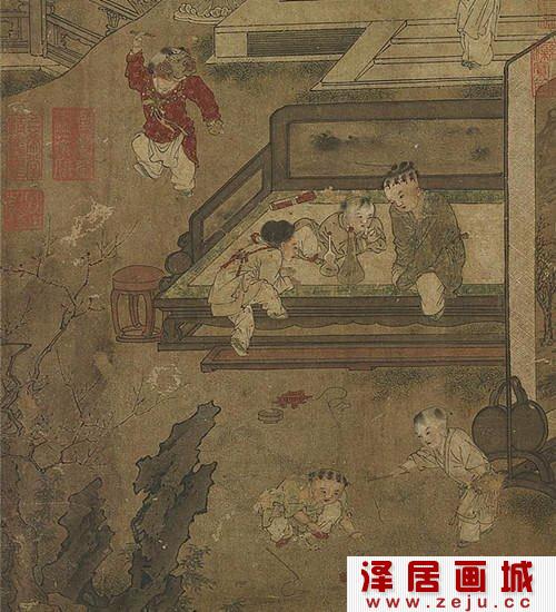 宋代国画：婴戏图