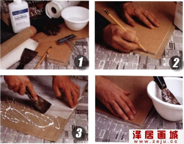 油画知识：如何在油画画板上固定画布