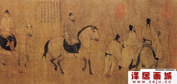 游骑图 唐代-中国画传世名作欣赏2