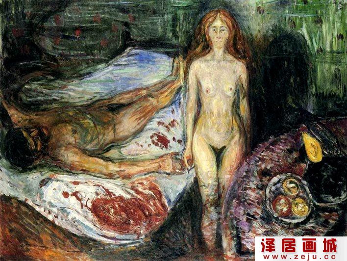 蒙克《马拉之死》高清大图赏析