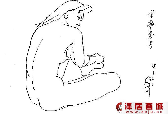 钢笔画,人体速写作品,速写,人体艺术图片欣赏02