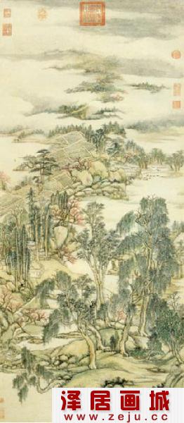 江乡春晓图