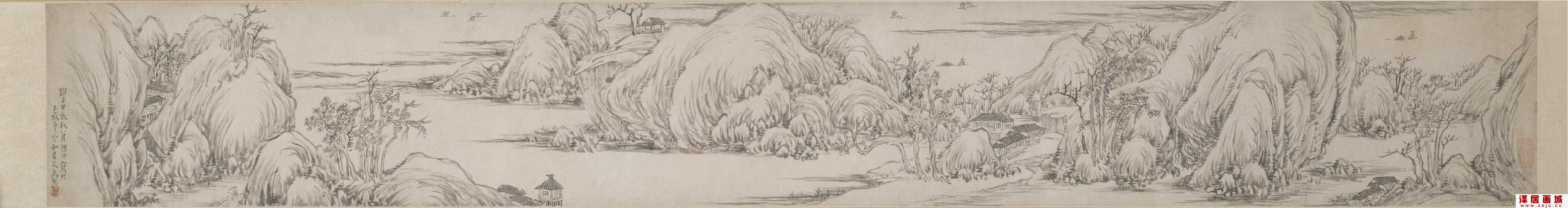 高翔国画：山水图卷