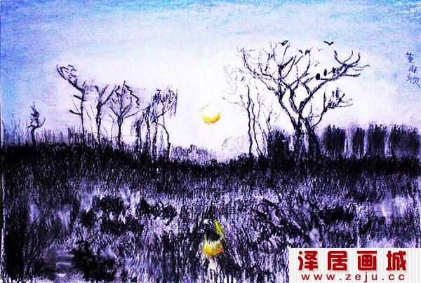 儿童风景素描图片欣赏