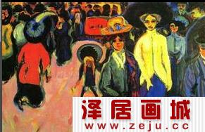 德国表现主义画家恩斯特作品街道