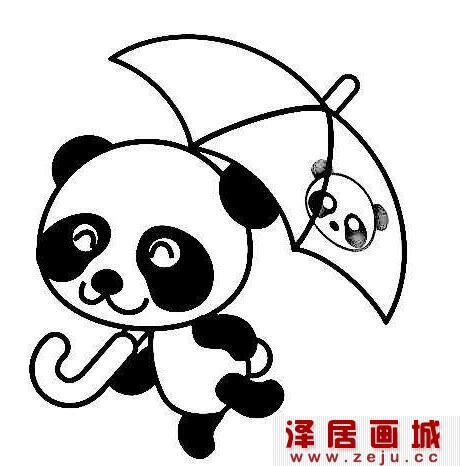 小熊猫简笔画