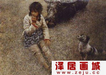 何多苓油画春风已苏醒