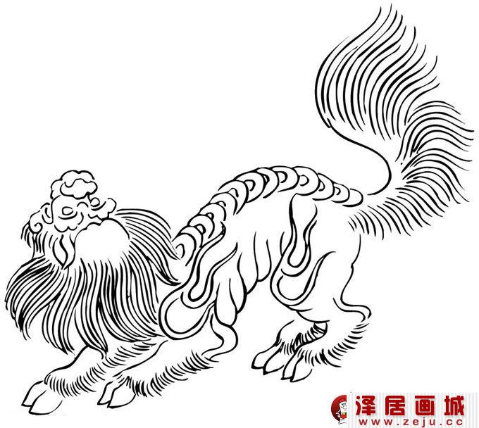 关于新年的简笔画：庆新年舞龙简笔画02