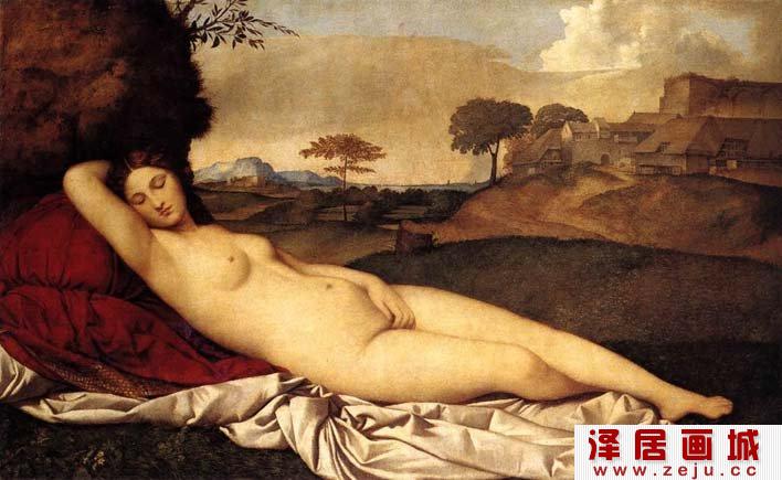 乔尔乔内《沉睡的维纳斯》人体艺术油画作品