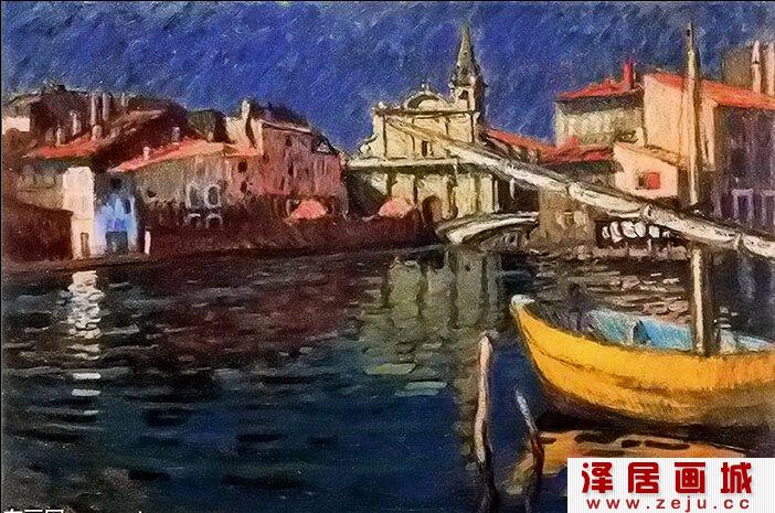 法国著名画家杜飞风景画塞纳河