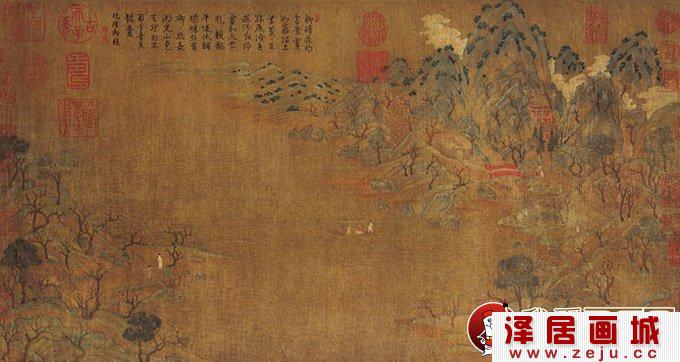 展子虔《游春图》局部图片欣赏