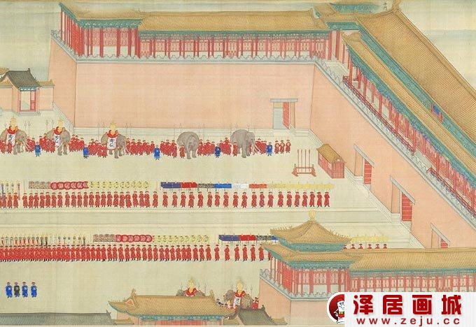 《康熙南巡图》第十二卷：康熙回銮京师过程01