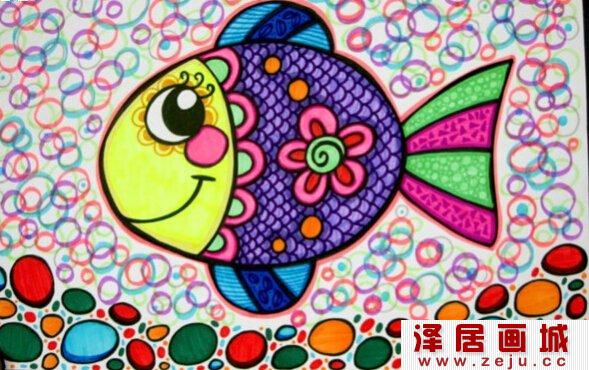 儿童画欣赏：海底世界
