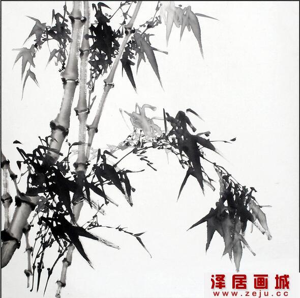 水墨画 竹林