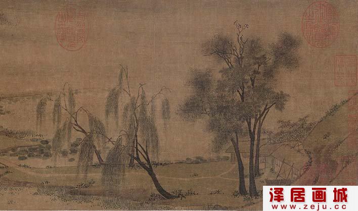 赵令穰《湖庄消夏图》局部高清大图