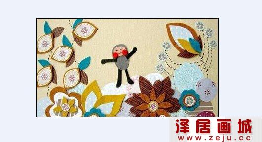 布贴画