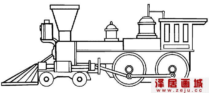 简笔画火车,火车简笔画,简笔画火车,儿童画火车02