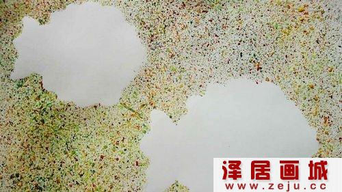 儿童喷画作品