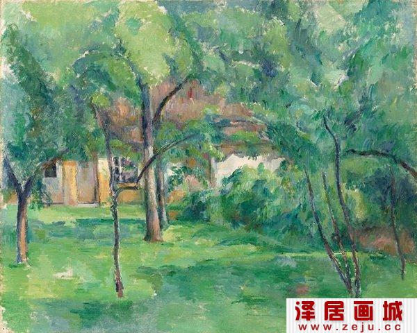 印象派绘画：夏季的诺曼底农庄