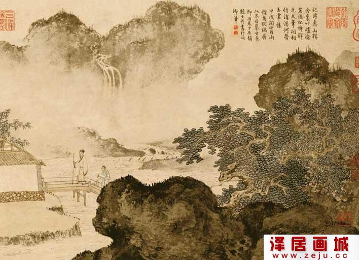 唐寅《事茗图》局部