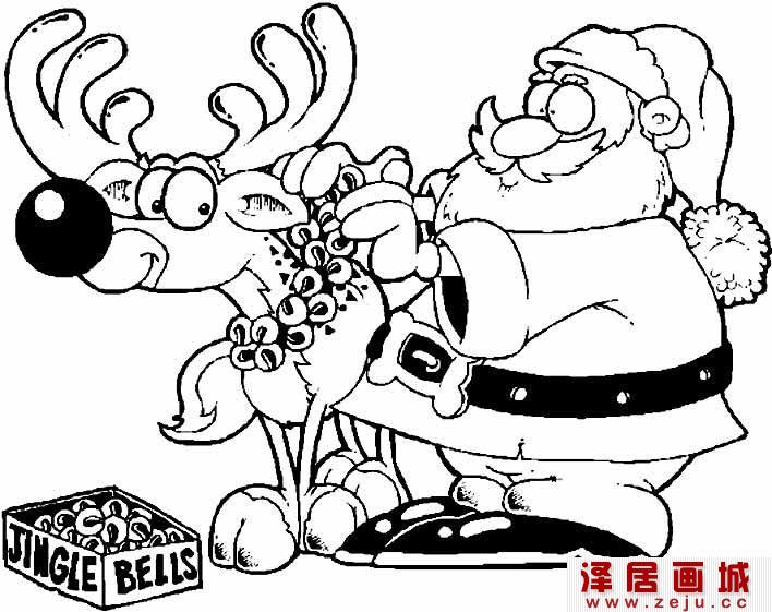 圣诞老人简笔画图片01
