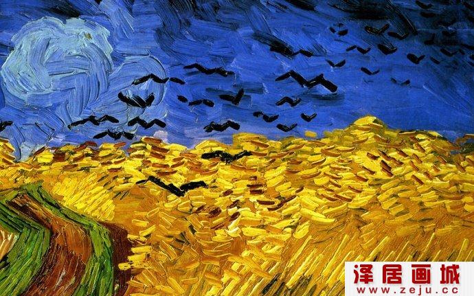 麦田上的鸦群