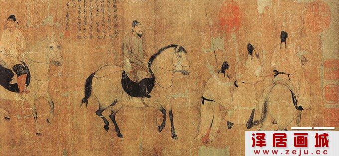 《游骑图》局部高清图2