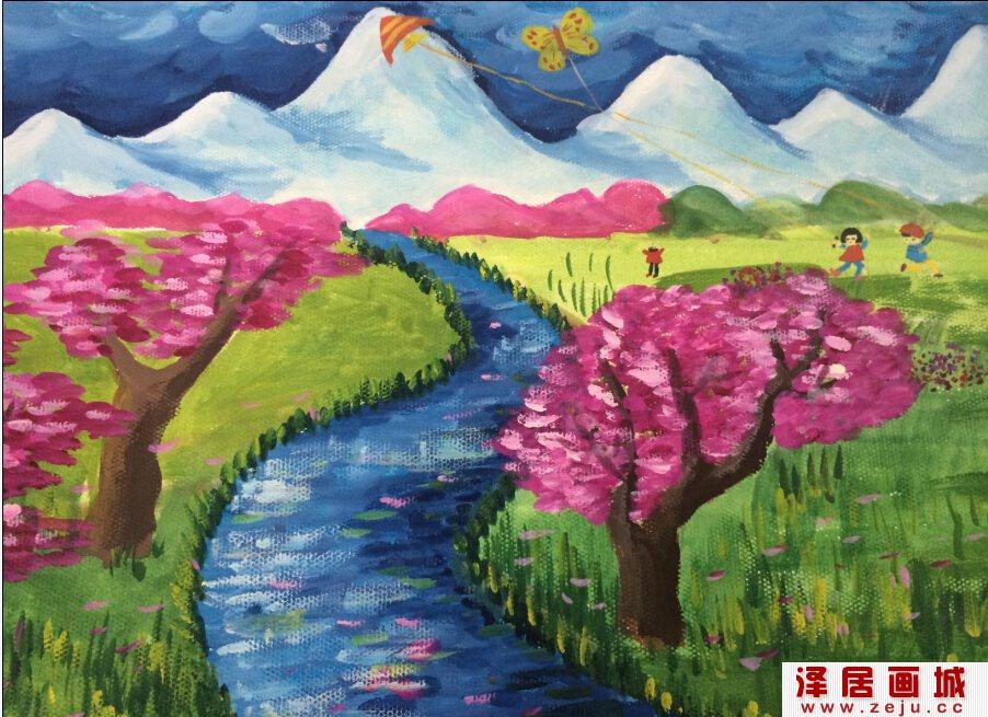 往年湿地主题少儿绘画大赛获奖作品