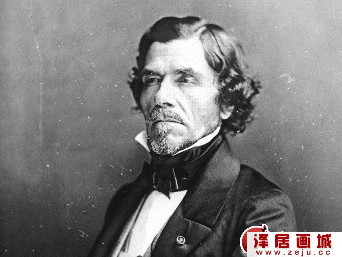 法国画家欧仁.德拉克罗瓦肖像