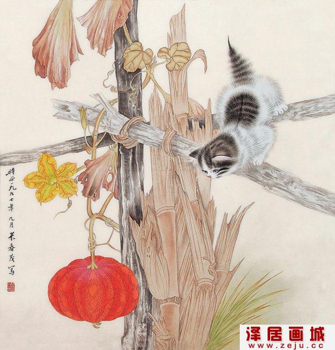 米春茂工笔画作品