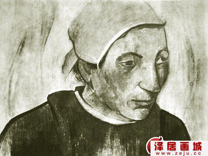 高更的人物素描和速写高清大图（1）