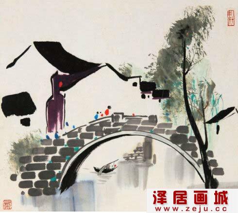吴冠中笔下春天的树