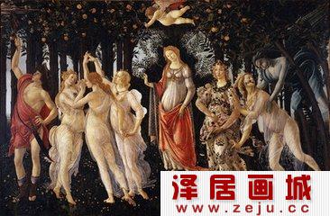 意大利画家波提且利人物肖像画