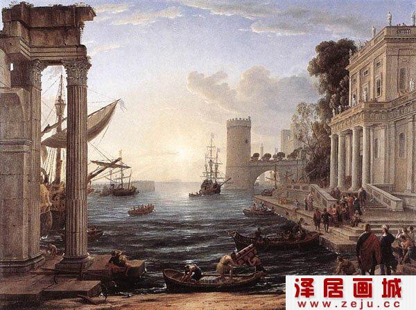 《希巴王国皇后乘船的海港》