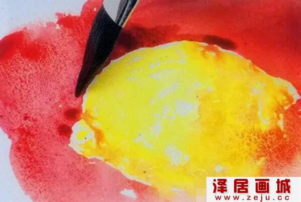 柠檬水彩画教程