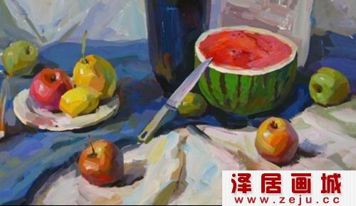 水彩画中画水果需要注意的事项