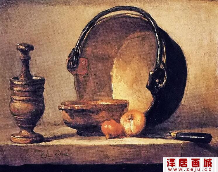 夏尔丹静物油画