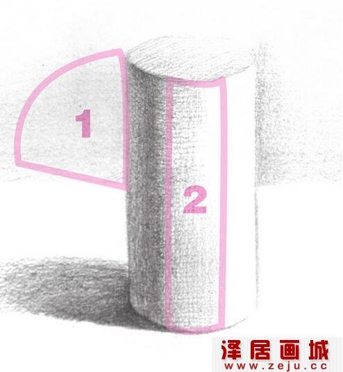 几何圆柱体素描素描教程详解