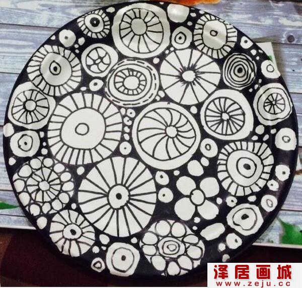 一次性纸盘DIY装饰画