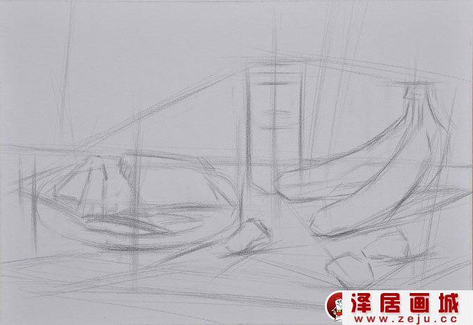 多种负责静物组合素描写生教程图二