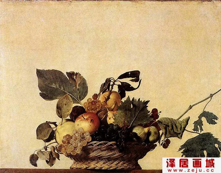 卡拉瓦乔《一篮水果》_美术史上的第一幅静物画