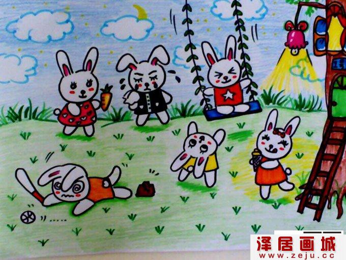 儿童卡通画作品,卡通画图片欣赏