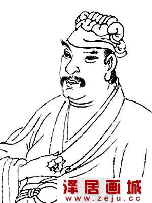 宋代画家刘松年画像