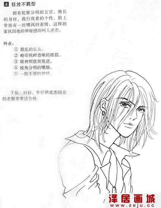 不同男生素描教程